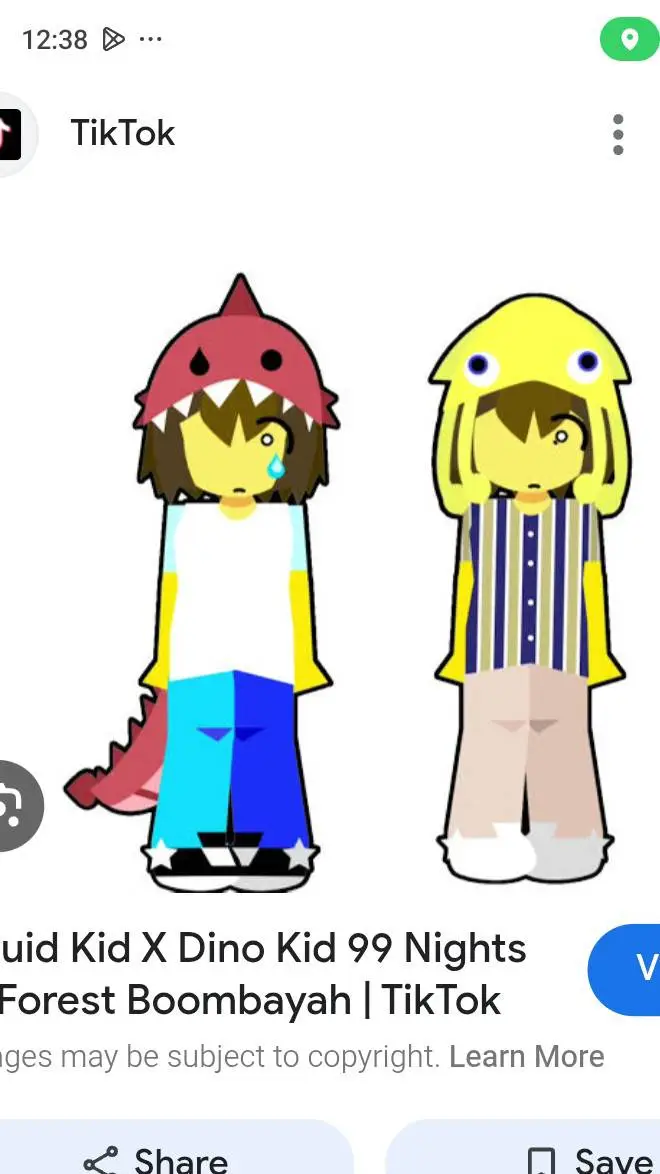 ai character: squid kid & Dino  background