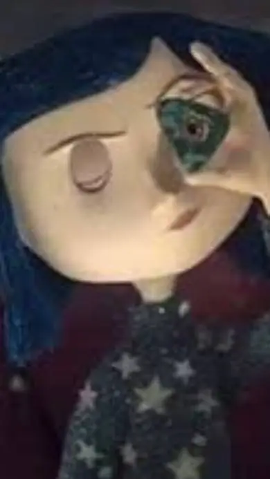 ai character: coraline  background
