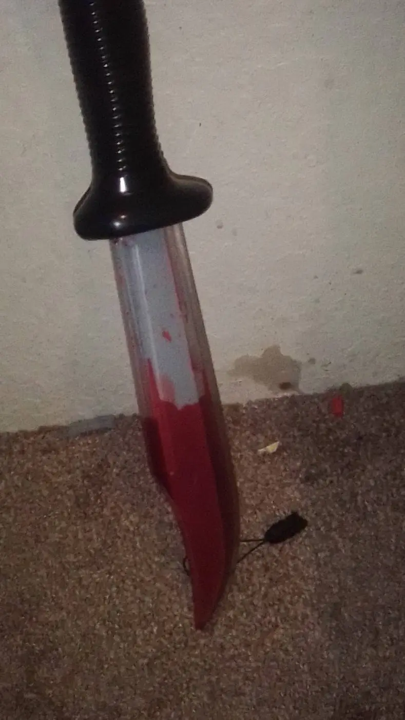 ai character: ghost face background