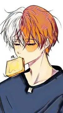 ai character: shoto todoroki  background