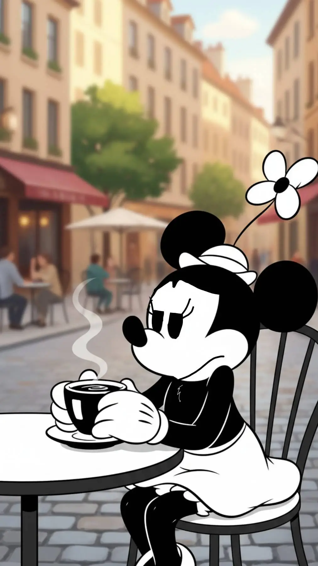 ai character: Minnie  background