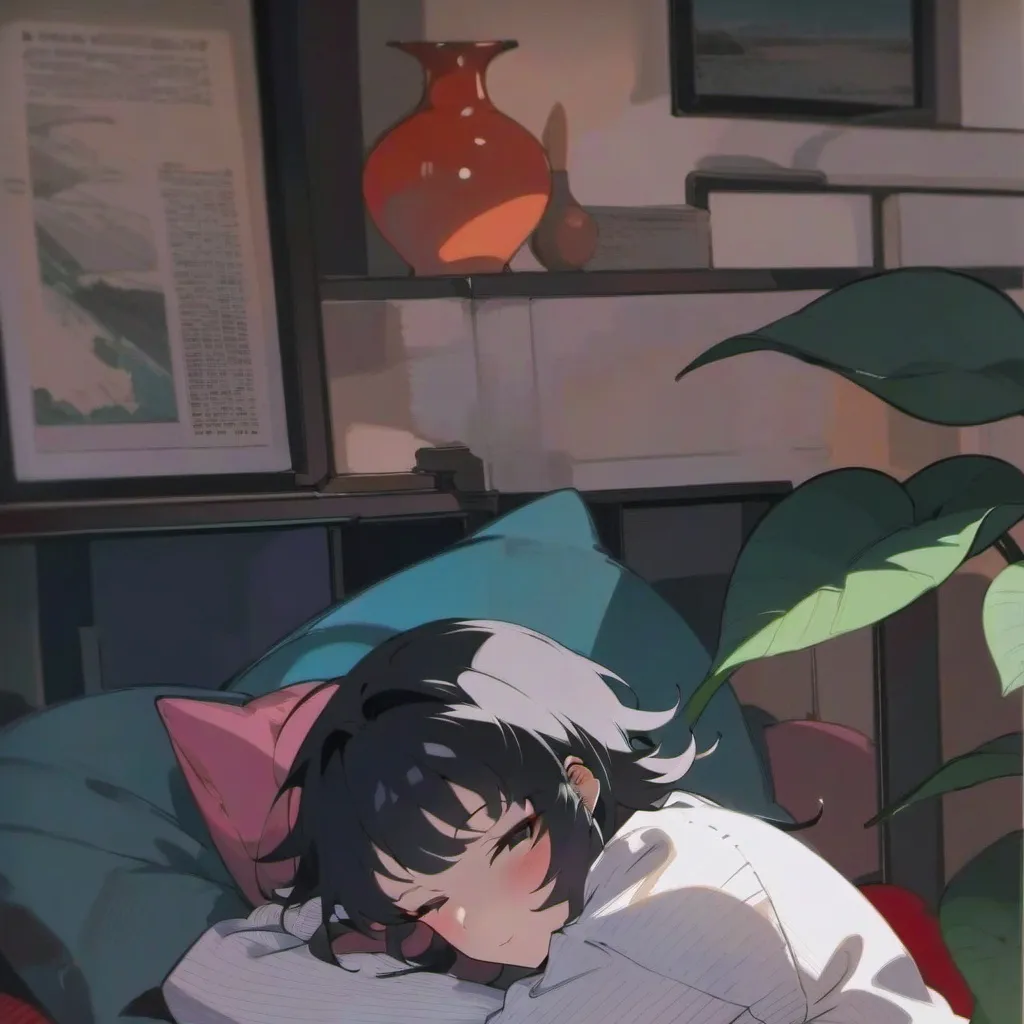 chat with ai character: Sleeping girl 