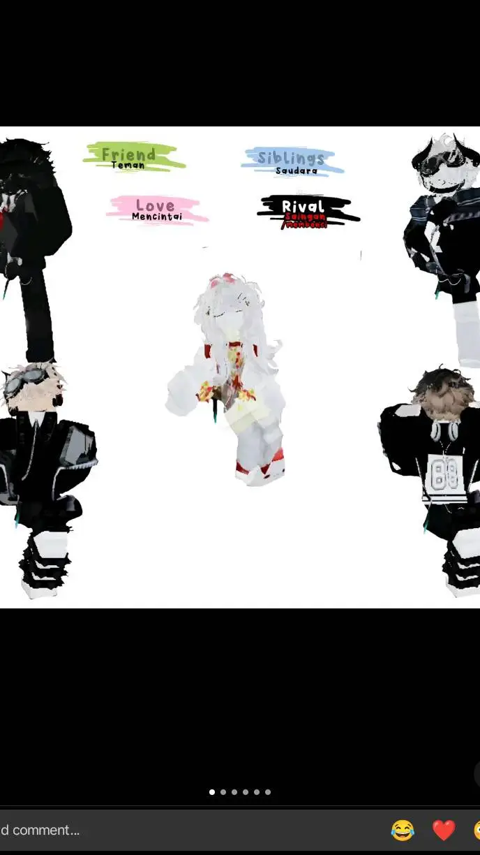 ai character: 4 bros and one sis background