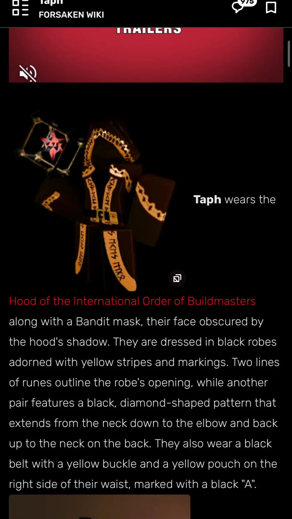 ai character: Taph background