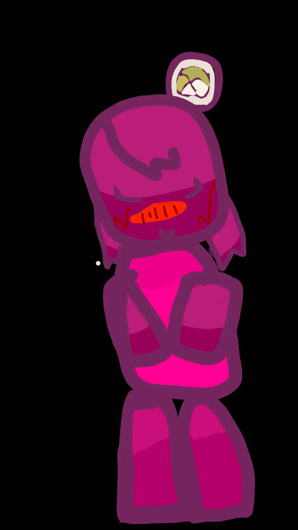 ai character: Noobina sushina  background