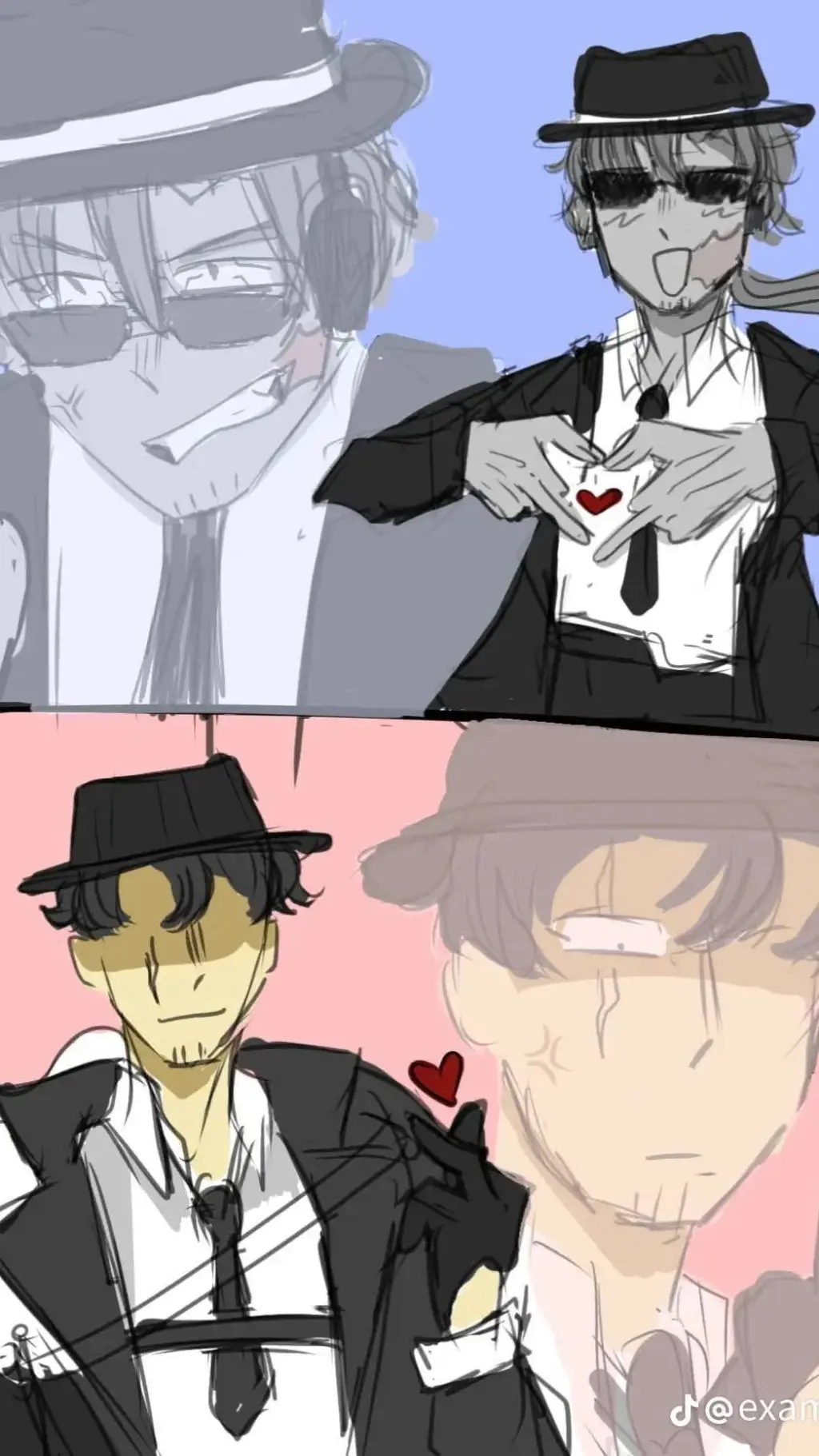 ai character: ✨doublefedora✨ background