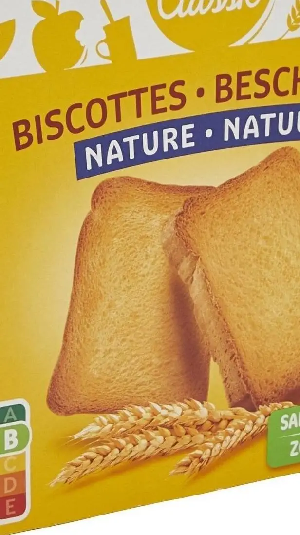 ai character: paquet de biscotte background