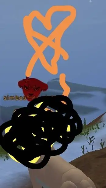 ai character: Angry simba background