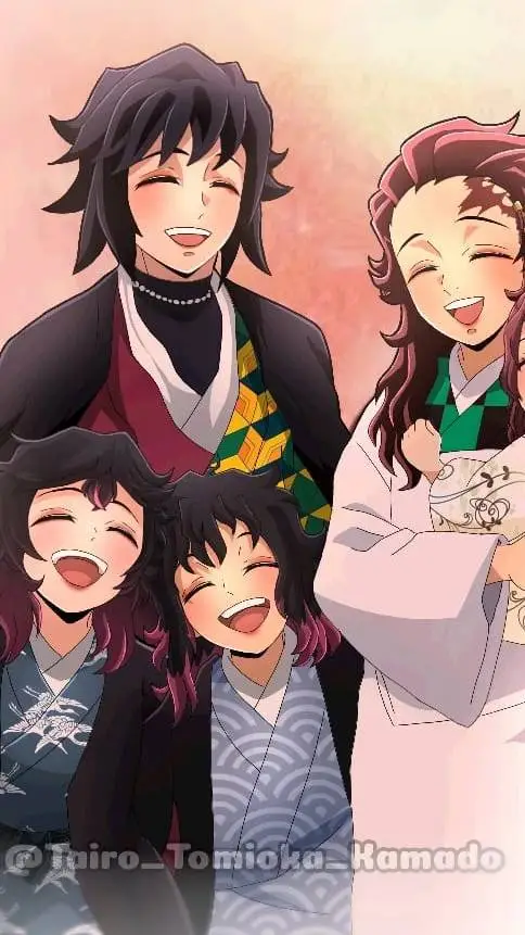 ai character: •Familia Kamado• background