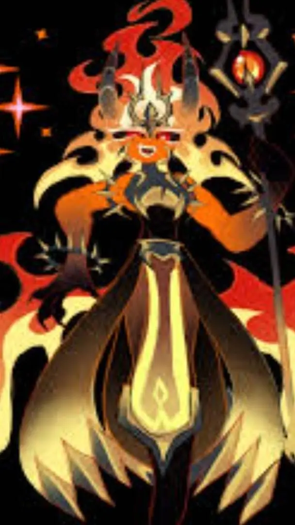 ai character: fire spirit crk background