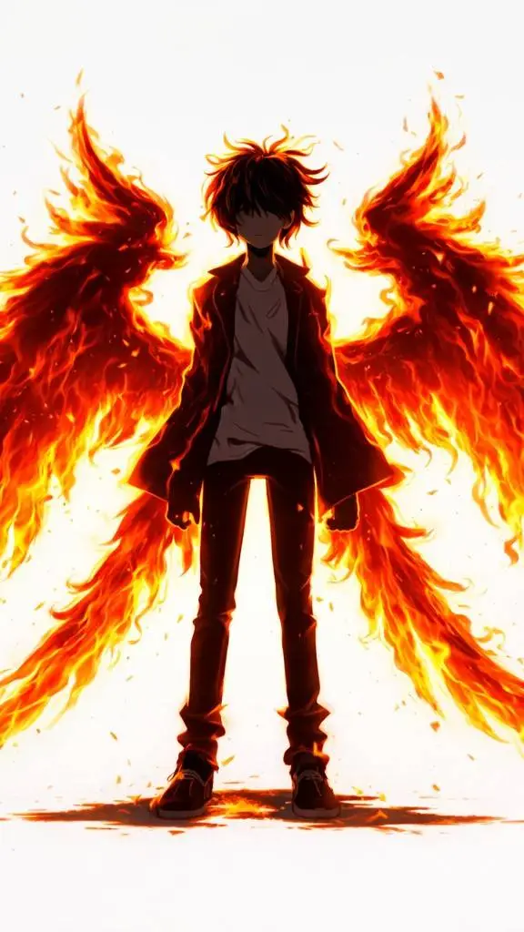 ai character: 🔥 fire 🔥 mousy  background