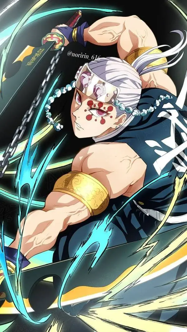 ai character: UZUI  🎶  〰️     ⚔ background