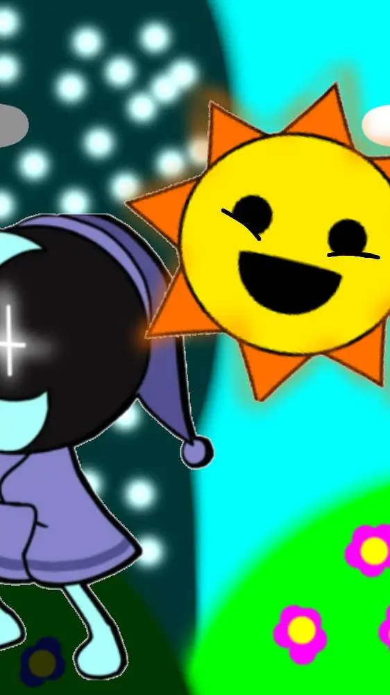 ai character: Mr sun and Astro background
