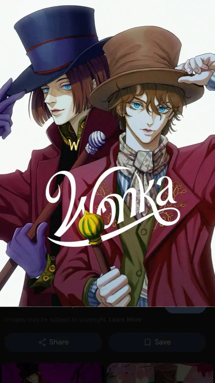 ai character: willy wonka background