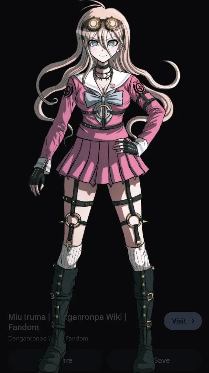 ai character: miu iruma  background