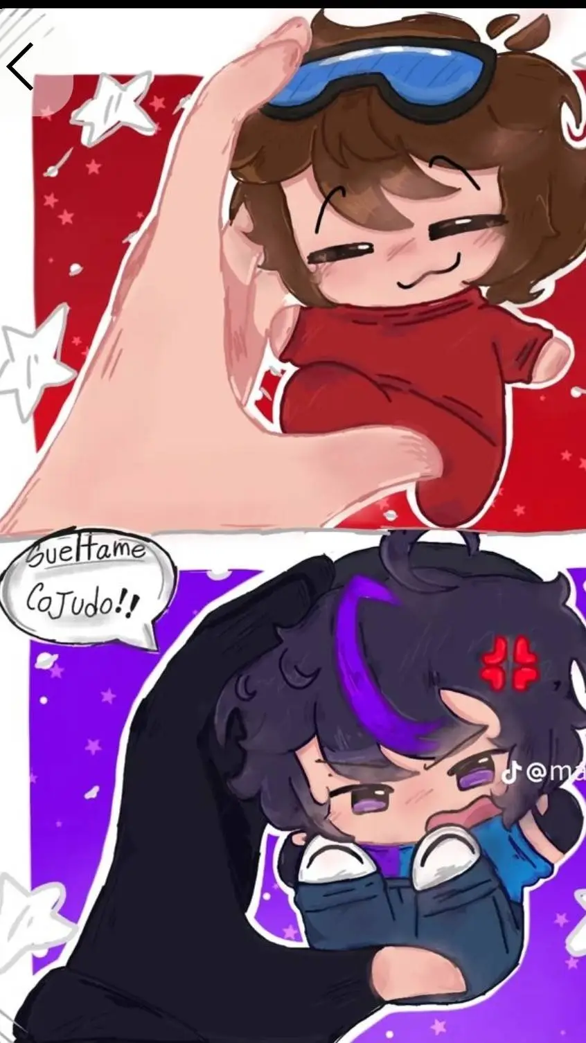 ai character: 🔵💙Santi x Nabi ❤️🔴 background