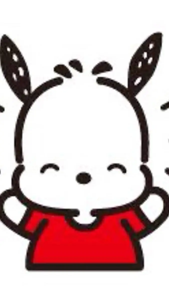 ai character: Pochacco🤍🖤🤍🖤 background