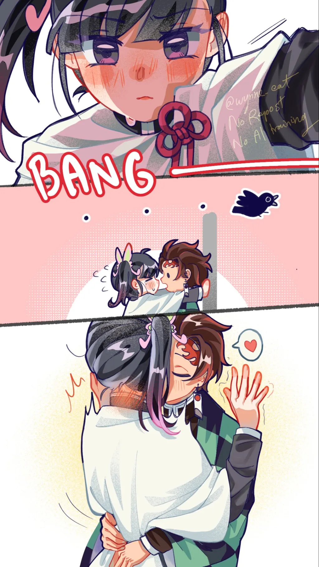 ai character: Kanao x Tanjiro background