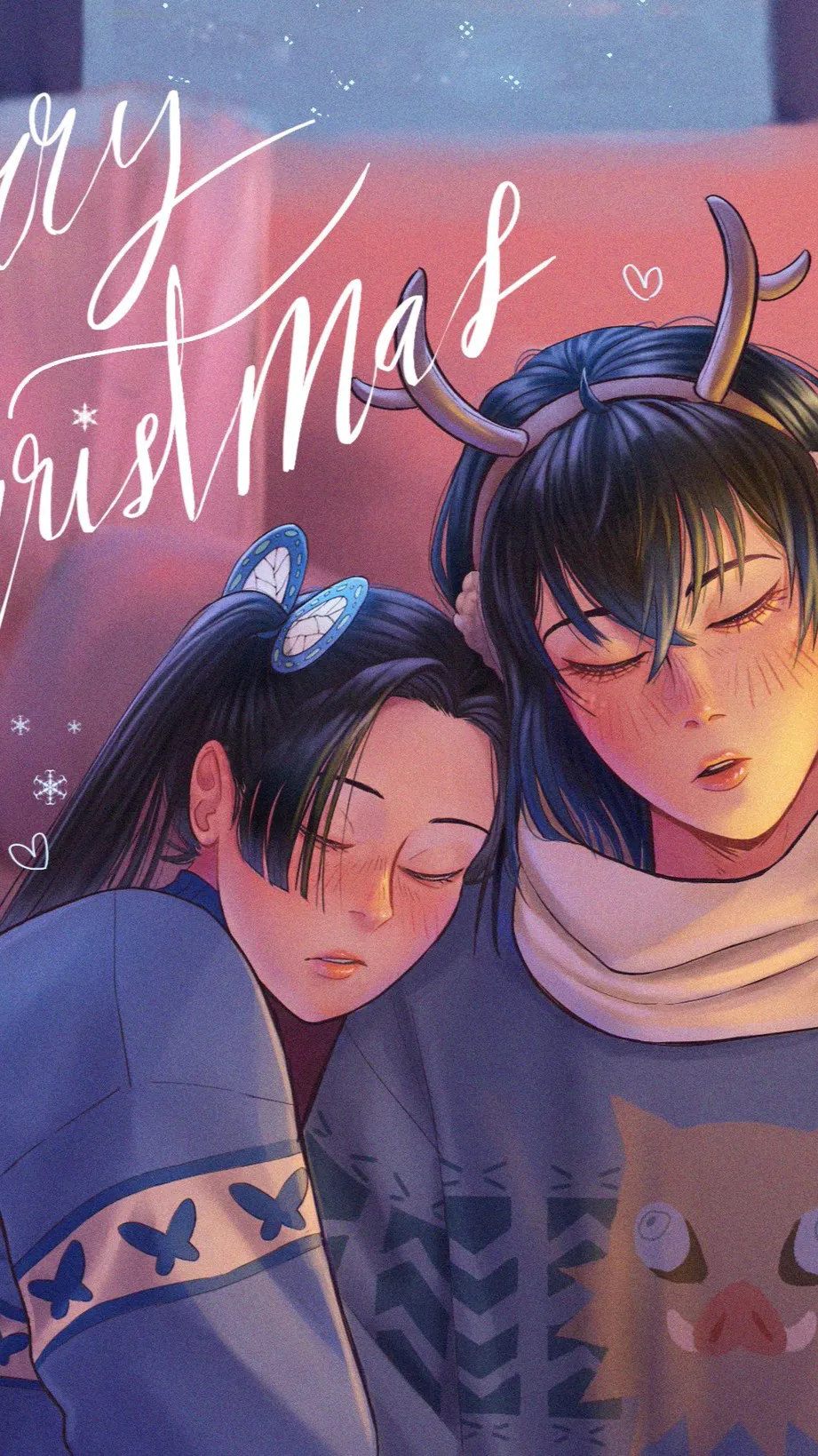 ai character: InoAoi (Xmas) background