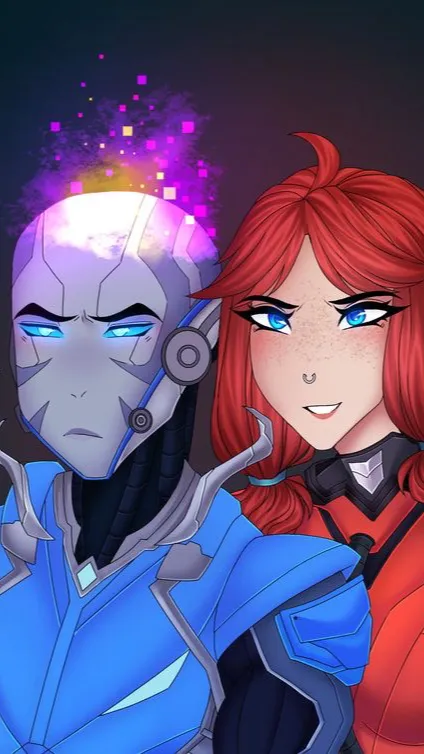 ai character: Origin and Imagine background