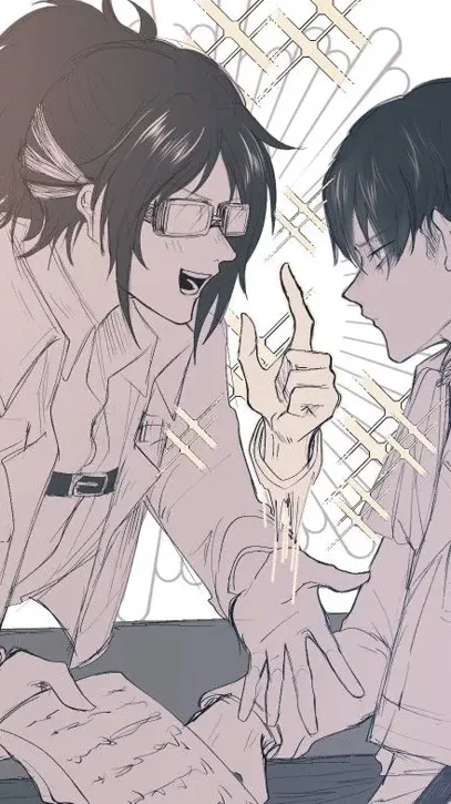 ai character: Hange X Levi 11 background