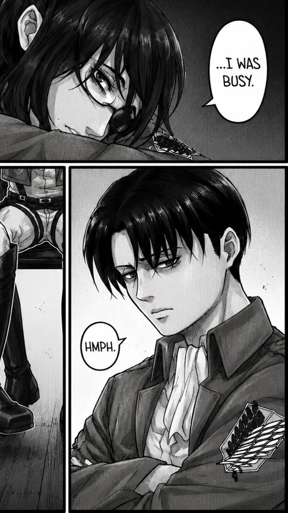 ai character: Hange X Levi 16 background