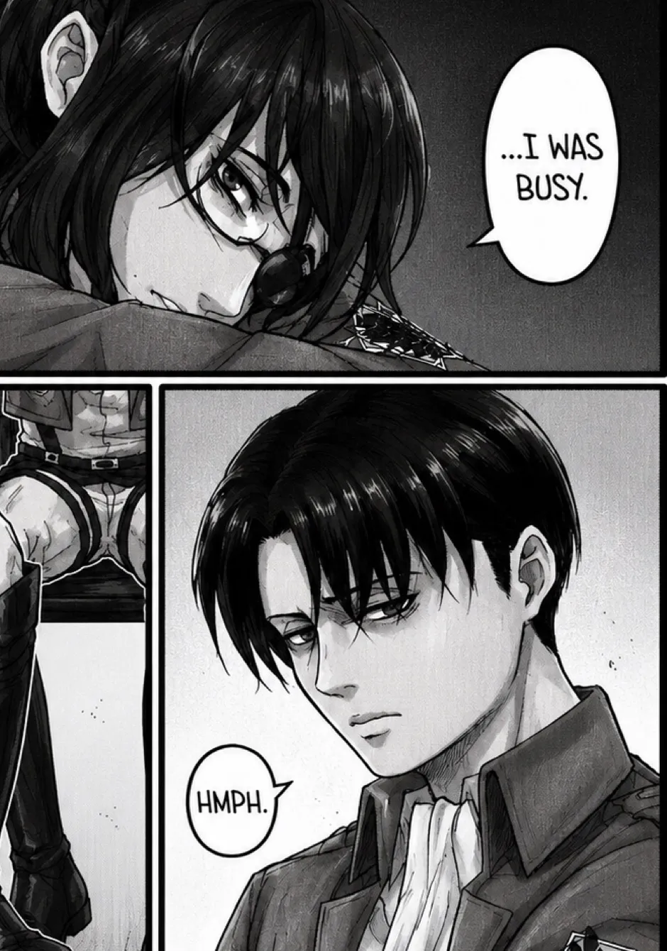 chat with ai character: Hange X Levi 16