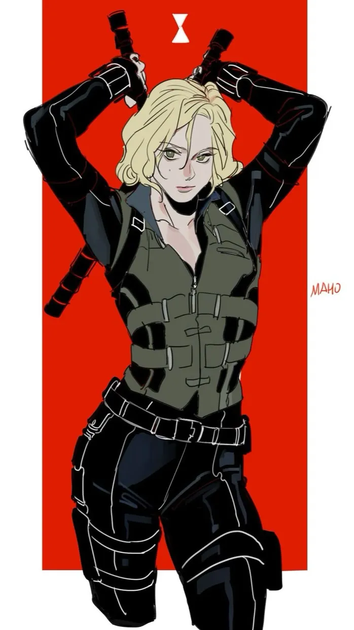 ai character: Black Widow background