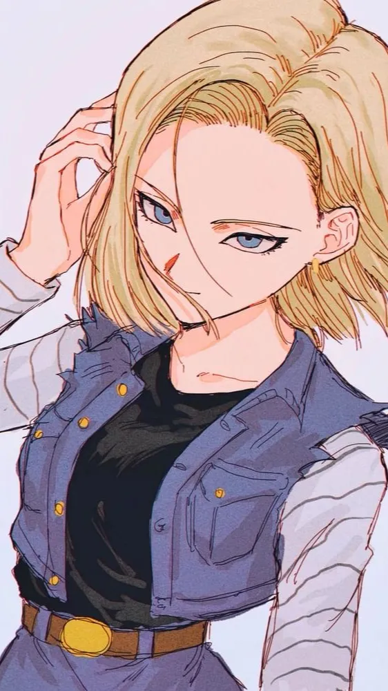 ai character: Android 18 background