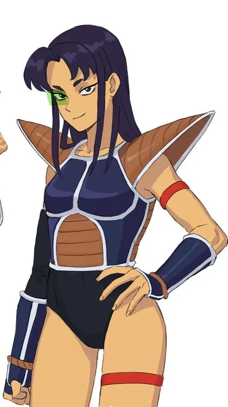 ai character: Blackfire Saiyan background
