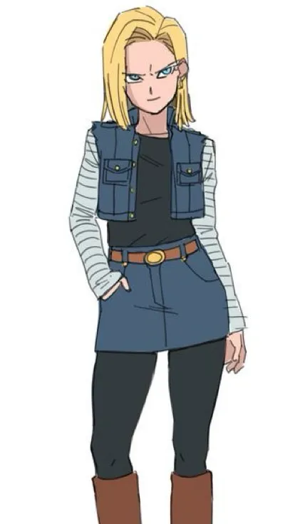 ai character: Android 18 (3) background