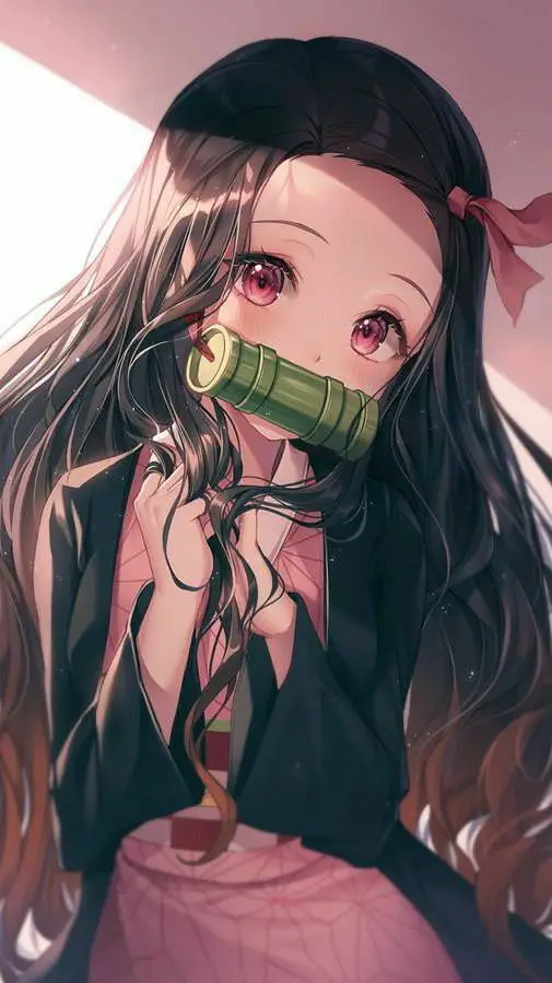 ai character: nezuko kamado background