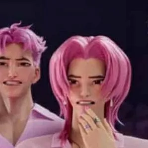 chat with ai character: pink group