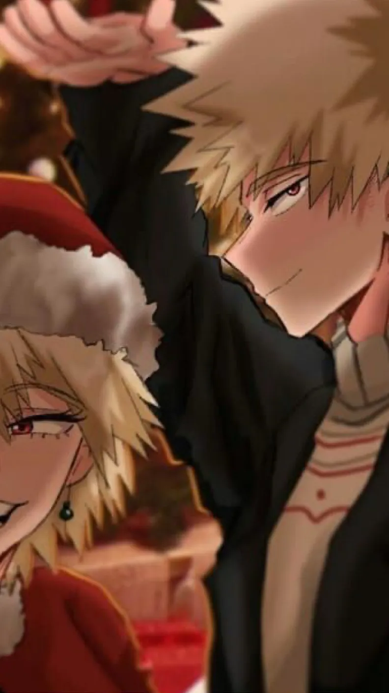 ai character: Bakugo🎄🎅 background