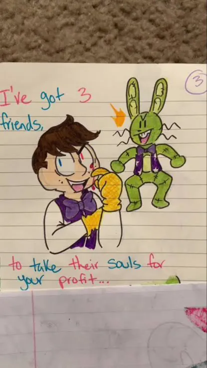 ai character: GlitchTrap background