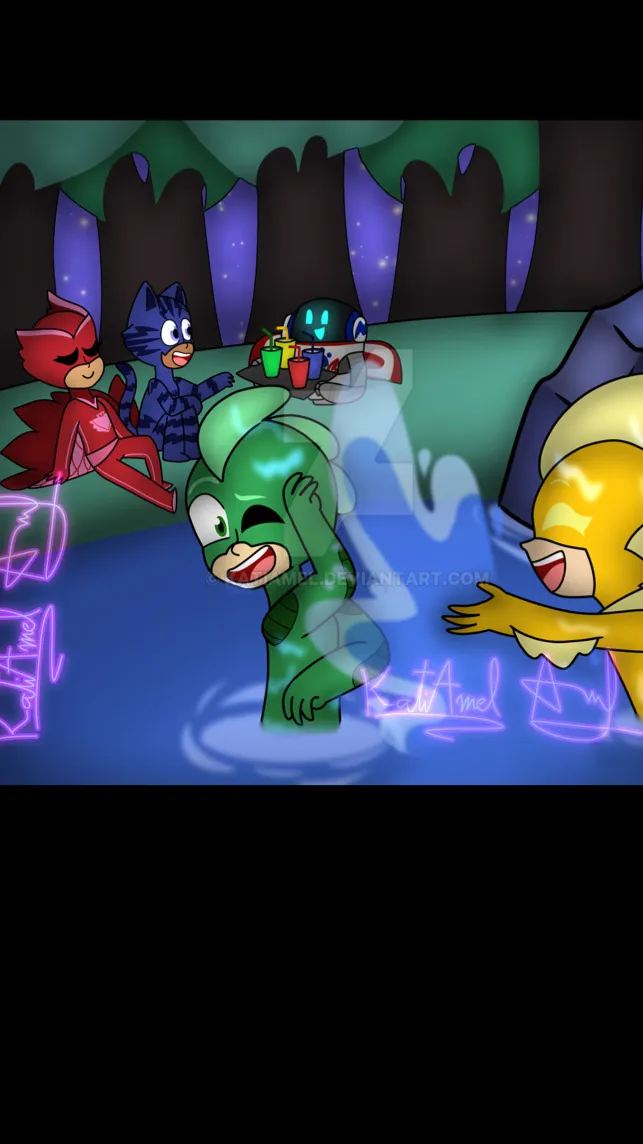 ai character: Night Swim background