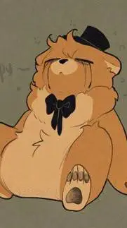 ai character: Golden Freddy  background