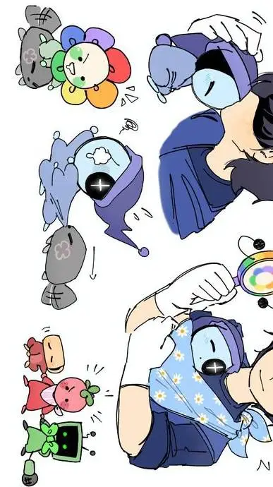 ai character: baby mains background