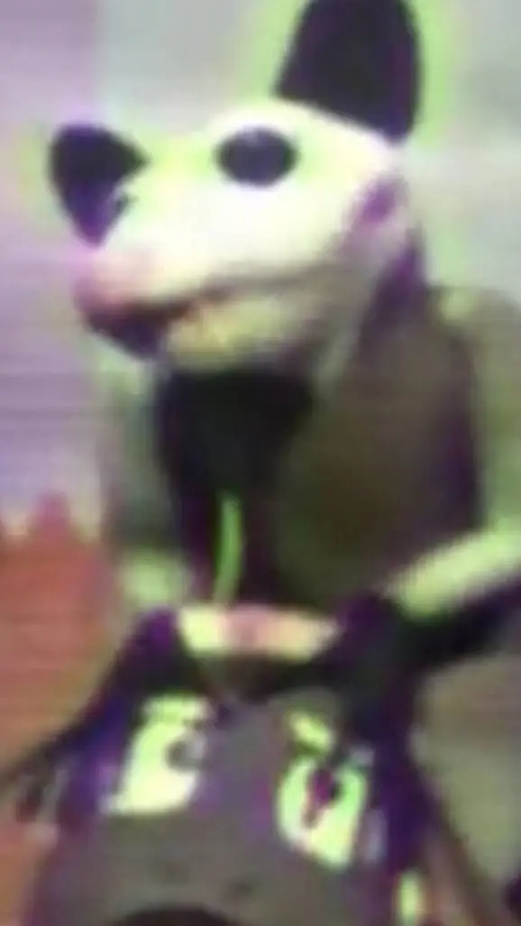 ai character: opossum  background