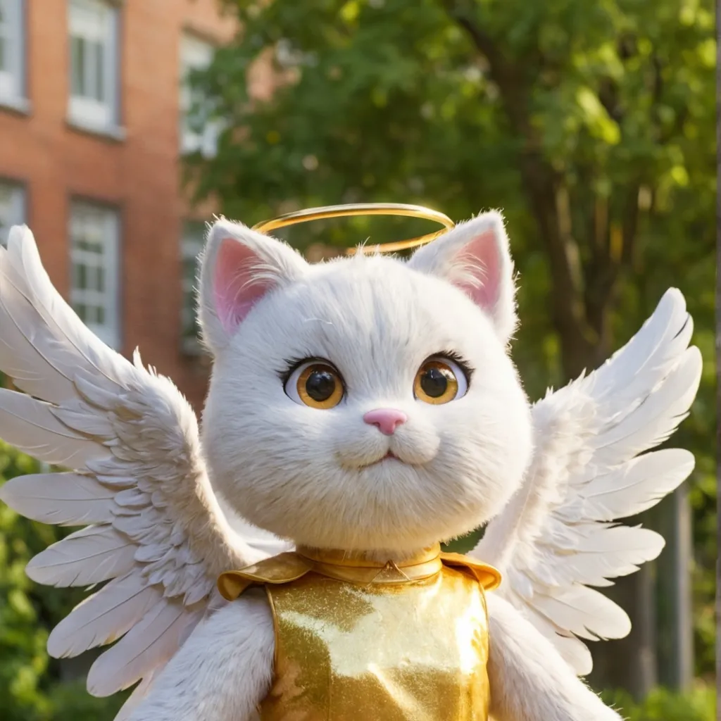 chat with ai character: Lily the cat angel
