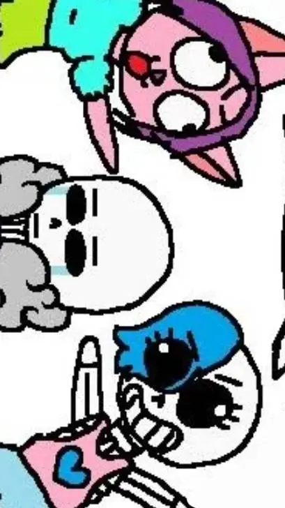 ai character: Fangirl sans fight background