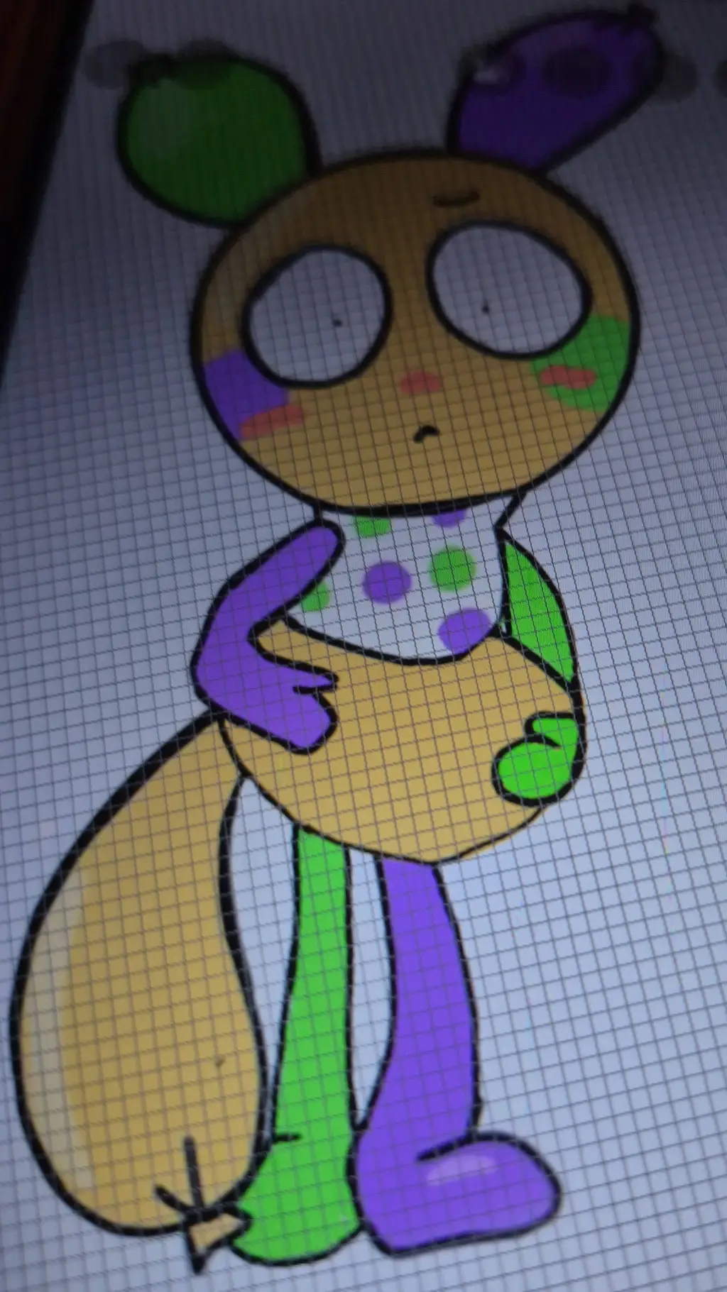 ai character: Dandys world background