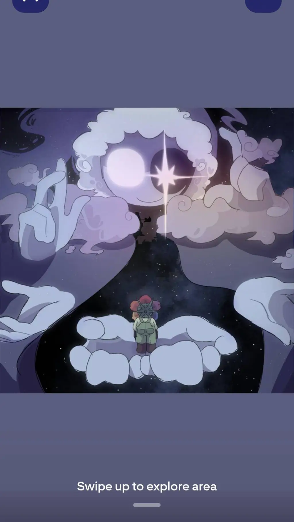 ai character: dandy and astro background