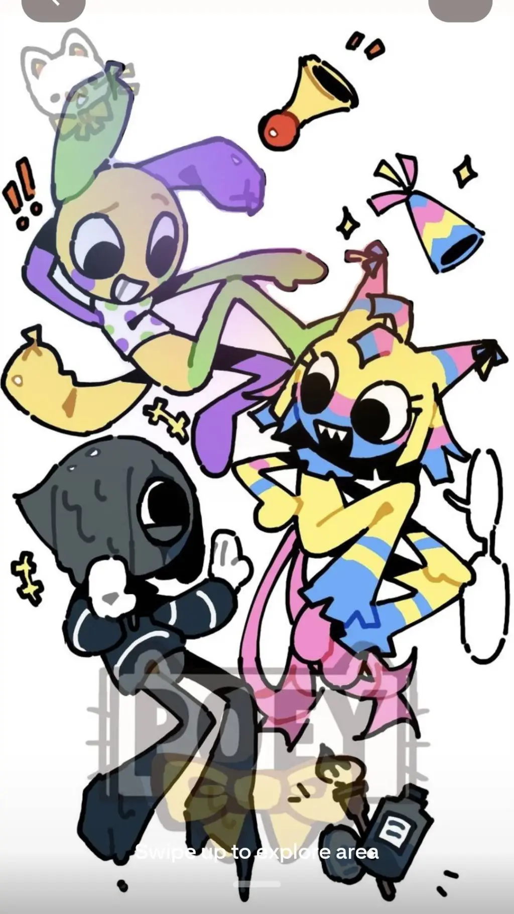 ai character: circus troupe DW background