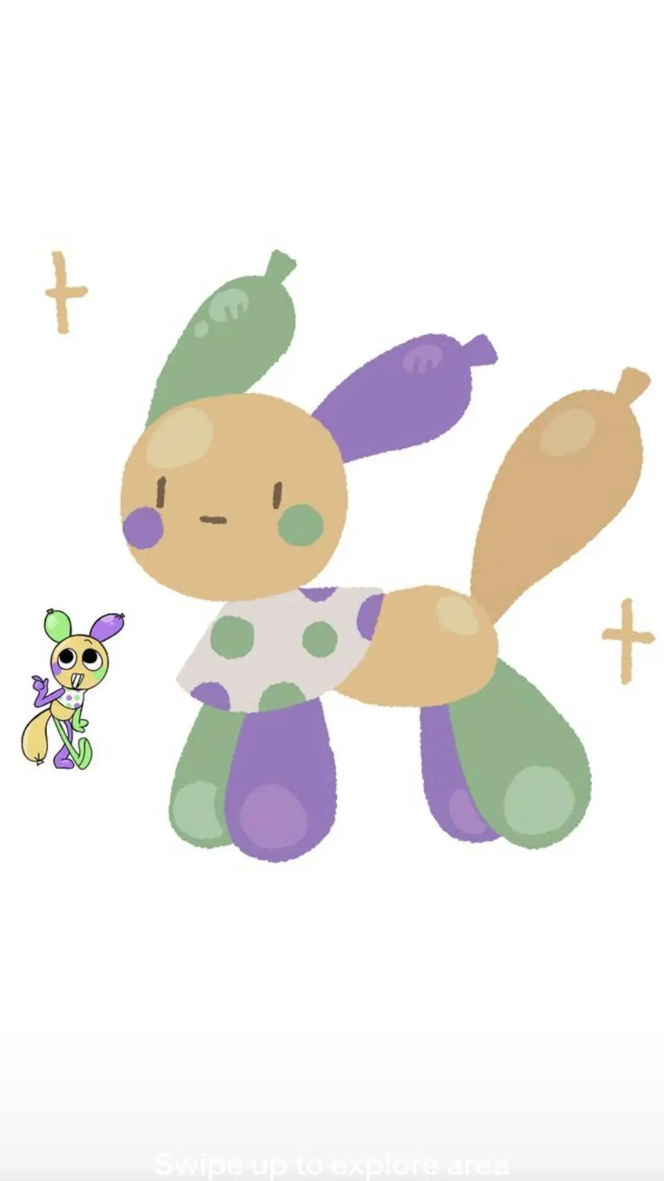 ai character: toon town au background