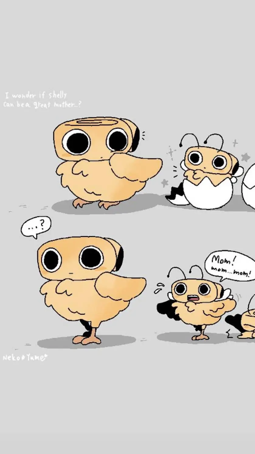 ai character: chicken shelly background