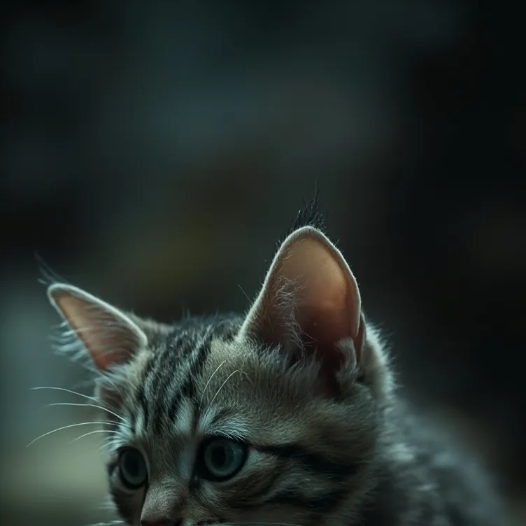 chat with ai character: sad kitten