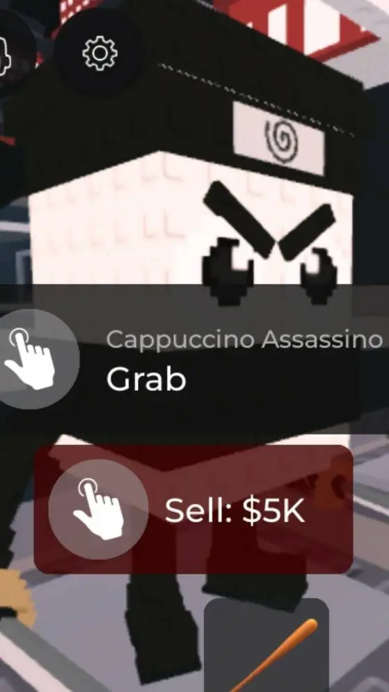 ai character: steal a brainrot background