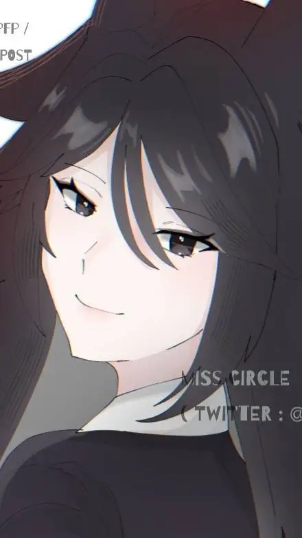 ai character: Miss circle background