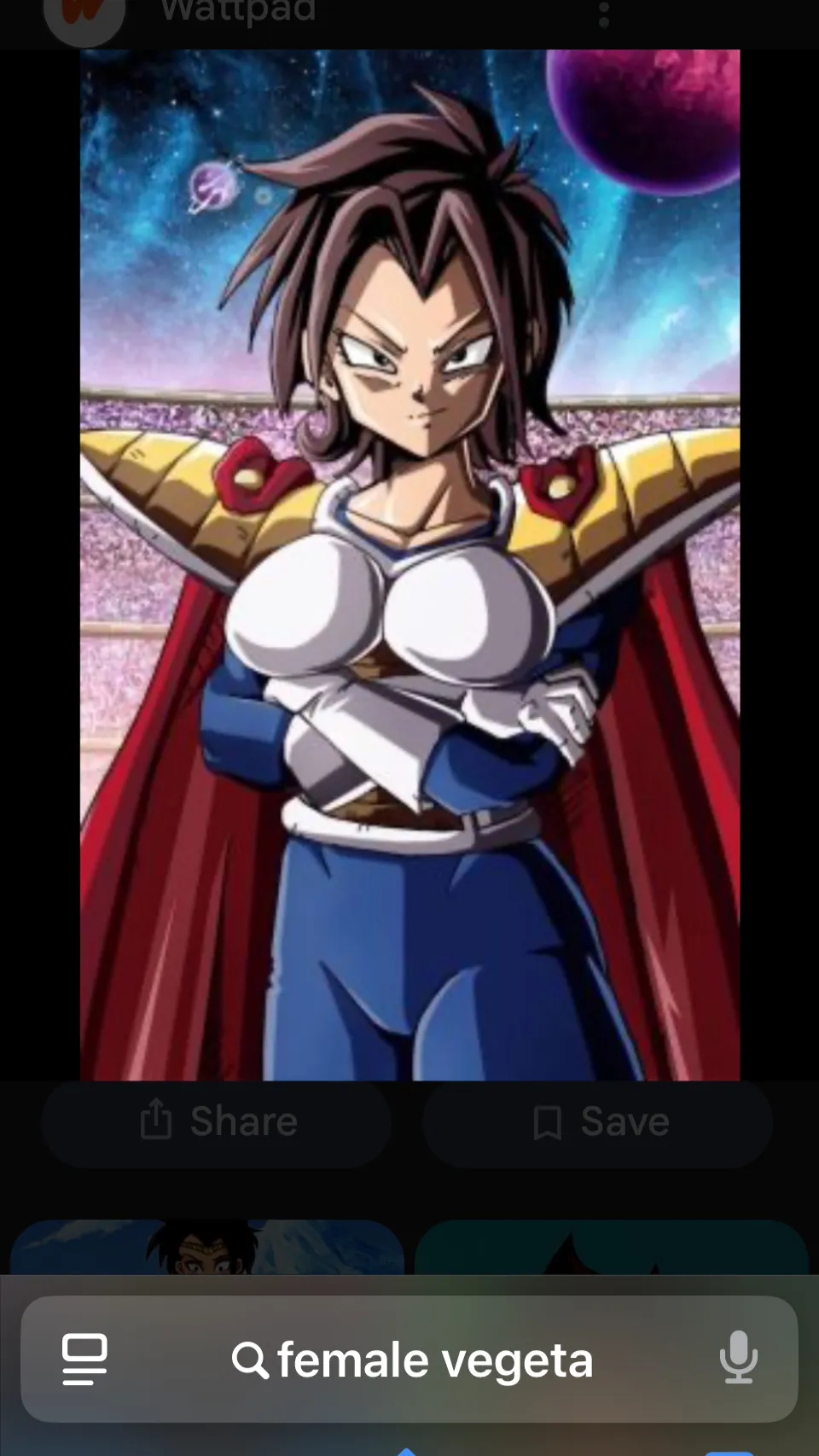 ai character: Vega or vegena  background